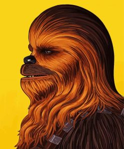 Illustration Chewbacca paint by number