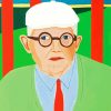 Illustration David Hockney paint by number