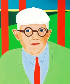 Illustration David Hockney paint by number