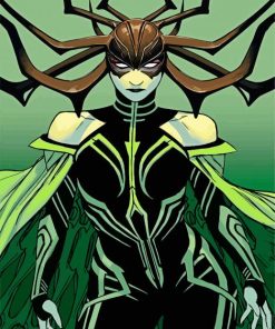 Hela Marvel Character paint by number