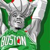 Jayson Tatum Player Illustration paint by numbers