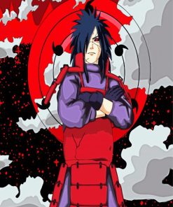 Illustration Madara Uchiha paint by number