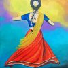 Indian Girl dancer paint by number