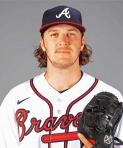 Jacob Webb Atlanta Braves paint by numbers