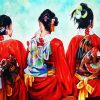 Japanese Kimonos paint by number