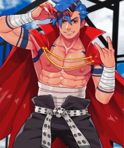 Kamina Gurren Lagann Anime paint by number