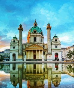 Karlskirche Wien paint by number