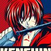 Kenshin Himura Battousai paint by number