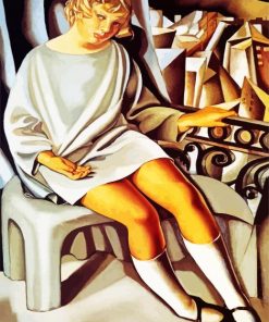 Kizette On The Balcony Lempicka paint by number