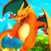 Lizardon Charizard paint by numbers