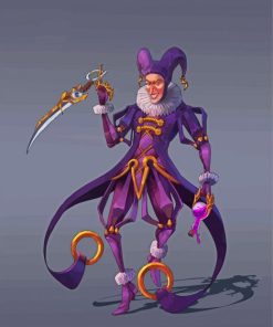 Mad Jester paint by number