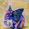 Magical Elephant Animal paint by numbers