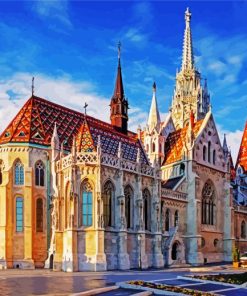 Matthias Church Budapest paint by numbers