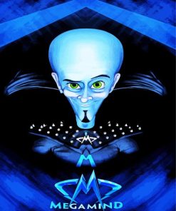 Megamind Super Hero paint by numbers