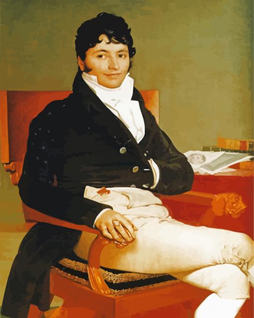 Monsieur Rivier Ingres Art paint by numbers