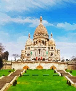 Montmartre Sacre Cœur Basilica paint by number