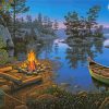 Moonlight Campfire paint by numbers