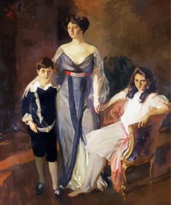 Mrs Ira Nelson Morris And Her Children By Sorollo paint by number