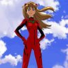 Neon Genesis Evangelion Asuka paint by number