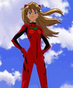 Neon Genesis Evangelion Asuka paint by number