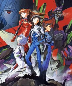 Neon Genesis Evangelion paint by numbers