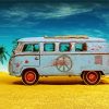 Old Volkswagen Combi paint by number