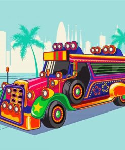 Philippines Jeepney paint by number