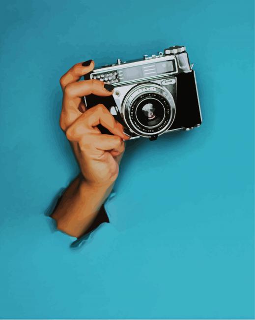 Photographer Hand paint by number