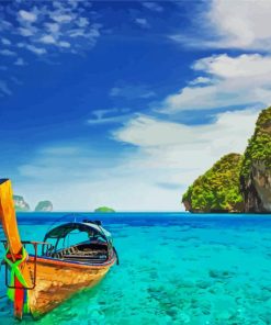 Phuket Island Seascape paint by numbers