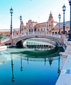 Plaza De Espana Canal paint by number