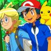 Pokemon Clemont And Pikachu Paint by numbers