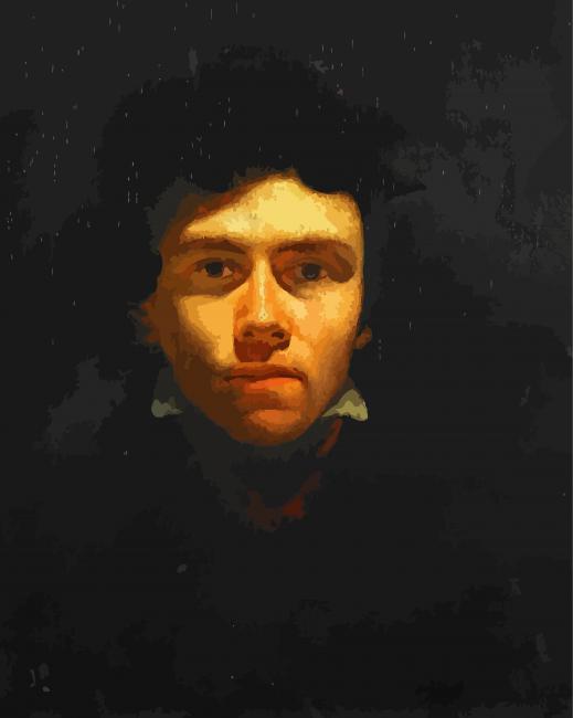Portrait De Delacroix Delacroix Eugène paint by numbers