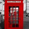 Red Big Ben Telephone Booth paint by number