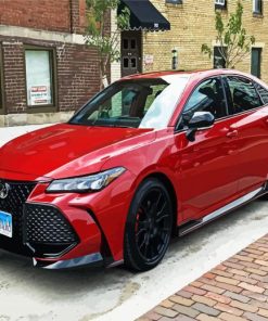 Red Toyota Avalon paint by number