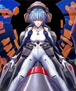 Rei Ayanami Evangelion Animepaint by numbers