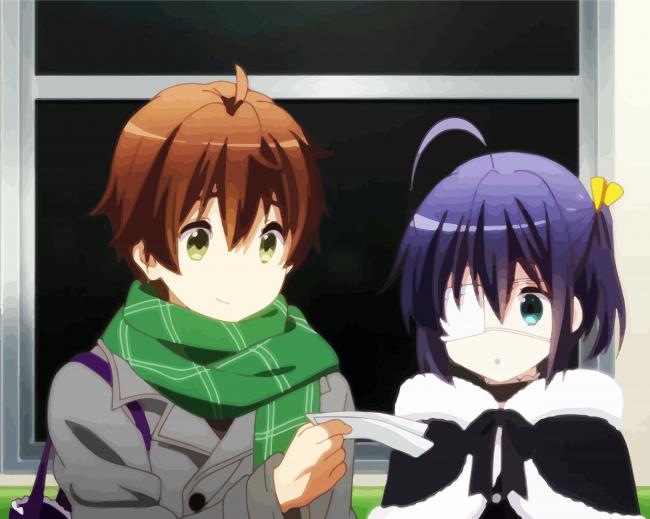 Rikka And Yuta paint by numbers