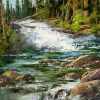 Rock Creek Waterfall paint by number
