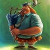 Scotish Bagpipe Player paint by number