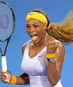 Serena Williams Tennis Player paint by numbers