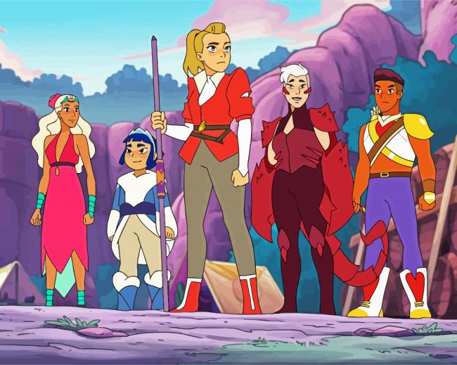 SheRa And The Princesses Of Power Animation paint by numbers