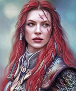 Shieldmaiden Art paint by numbers