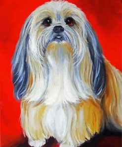 Shih Tzu Dog Art paint by number