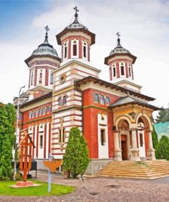 Sinaia Monastery paint by numbers