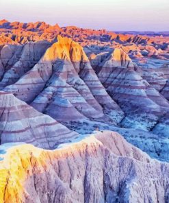 South Dakota Badlands National Park paint by number