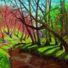 Spring Forest Creek paint by number