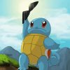 Squirtle Pokemon Animation paint by numbers