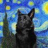 Starry Night Australian Kelpie paint by number