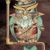 Steampunk Owl Bird paint by numbers