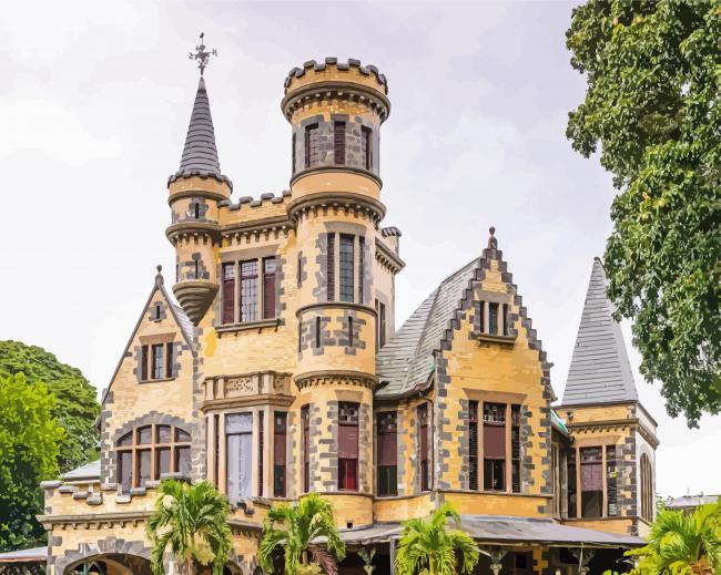 Stollmeyer S Castle Trinidad paint by number