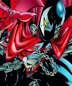 Supervillain Spawn paint by numbers